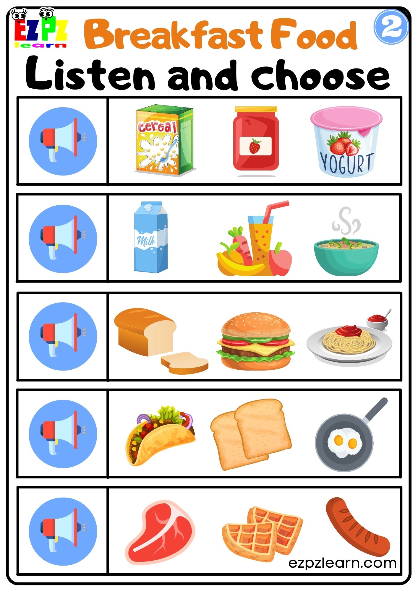 interactive-worksheet-for-breakfast-food-listen-and-choose-the-correct